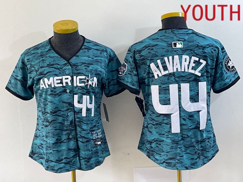 Youth Houston Astros #44 Alvarez American League Nike Green 2023 MLB All Star Jersey->seattle seahawks->NFL Jersey